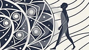 Abstract Mind Universe Connection Vector, vector design Generative AI