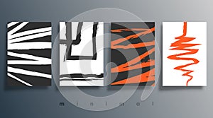 Abstract minimal design for flyer, poster, brochure cover, background, wallpaper, typography, or other printing products