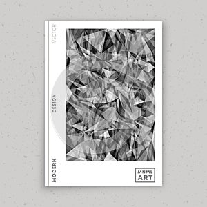 Abstract minimal design for flyer, poster, brochure cover, portfolio template, wallpaper, typography