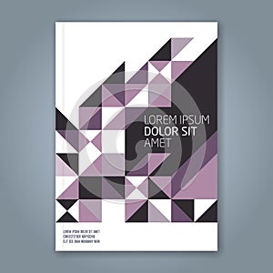 Abstract minimal geometric line background for business annual report book