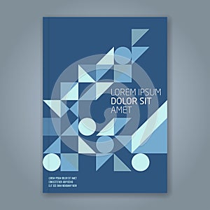 Abstract minimal geometric line background for business annual report book