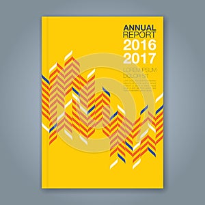 Abstract minimal geometric line background for business annual report book