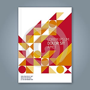 Abstract minimal geometric shapes polygon design background for business annual report book cover