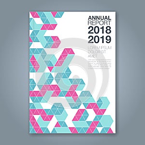 Abstract minimal geometric shapes polygon design background for business annual report book cover brochure flyer poster