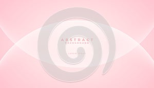 Abstract minimal gradient pink curves background. Landing page, flyer, banner, card.