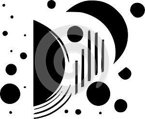 Abstract - minimalist and flat logo - vector illustration
