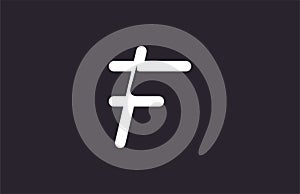 Abstract Minimalist Letter F Logogram