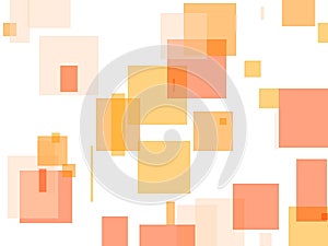 Abstract orange squares illustration background