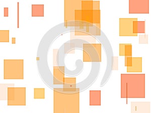 Abstract orange squares illustration background