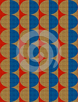 Abstract mix geometrical pattern with color backgound