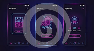 Abstract Mobile App UI Design