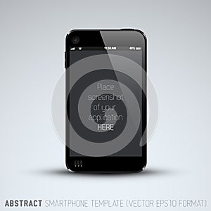Abstract mobile phone template