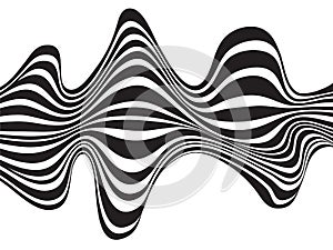 Abstract mobious wave vector vibrant optical background