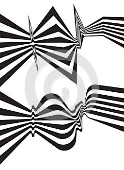 Abstract mobious wave vector vibrant optical background