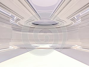 Abstract modern architecture background. 3D rendering