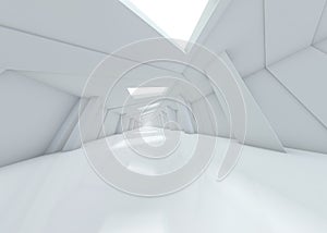 Abstract modern architecture background. 3D rendering