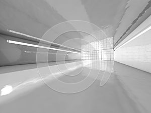 Abstract modern architecture background, empty open space interi