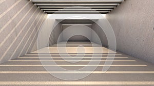 Abstract modern architecture background, empty open space interior.