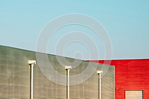 Abstract modern architecture isolated. photo