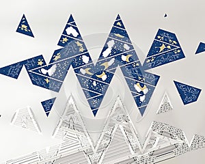 Abstract modern art , designed with different colors and shapes