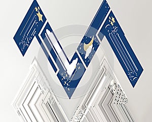 Abstract modern art , designed with different colors and shapes