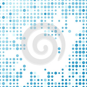 Abstract modern background blue circle pattern