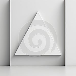 Abstract modern background, scalene triangle with three unequal sides. AI generation