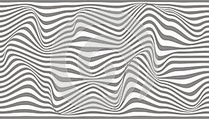 Abstract modern background of wavy gray lines.