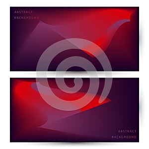 Abstract modern banner background design with red and blue gradient