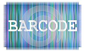Abstract and modern bar code illustration