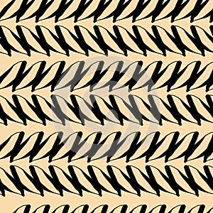 Abstract modern black and gold seamless pattern.