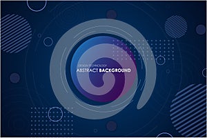 Abstract Modern Blue Background Design Technology. Background Vector