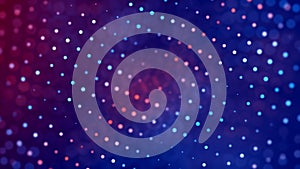 Abstract Modern Blurry Focus Blue Red Wavy Dotted Grid And Blurry Bokeh Dots Background