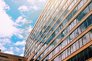 Abstract modern building of skyscraper