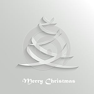 Abstract Modern Christmas Tree Background, Design Template