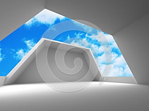 Abstract modern construction architecture background