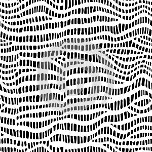 Abstract modern crocodile leather seamless pattern. Animals trendy background. Black and white decorative vector