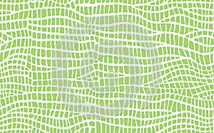 Abstract modern crocodile leather seamless pattern. Animals trendy background. Green and white decorative vector