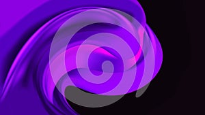 Abstract modern dark black background with fluid luminous purple and pink swirling waves. Innovation technology concept. Luxury