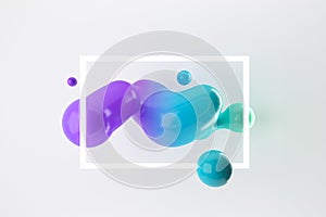 Abstract modern dynamic background. Futuristic 3d illustration.