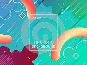 Abstract modern futuristic techno background