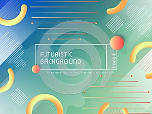 Abstract modern futuristic techno background