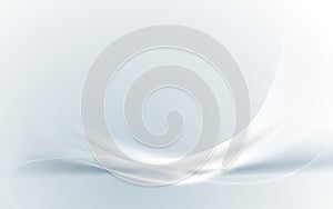 Abstract modern futuristic white wavy with blurred light curved lines background