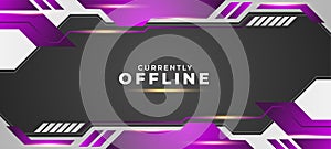 Abstract Modern Game Background for Offline Twitch stream