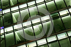 Abstract modern glass facade