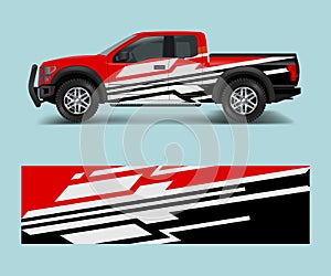 Abstract modern graphic design for truck and vehicle wrap and branding stickers