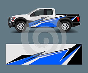 Abstract modern graphic design for truck and vehicle wrap and branding stickers