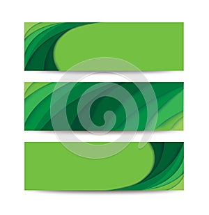 Abstract modern green curve  background vector illustration EPS10