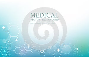 Abstract modern healthcare and medical vector background