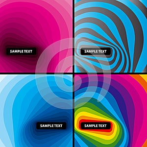 Abstract modern layout set. Vector.